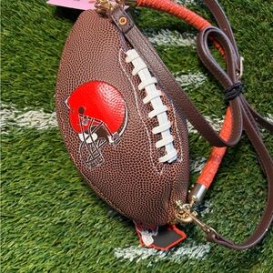 Wilson Brown and Red Football Crossbody Bag